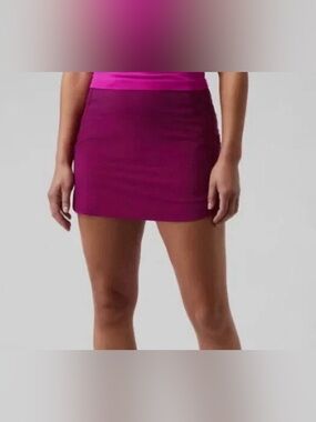Fuchsia Athleta Run With It 16” Skort XXS Pink Athletic Tennis Golf Activewear
